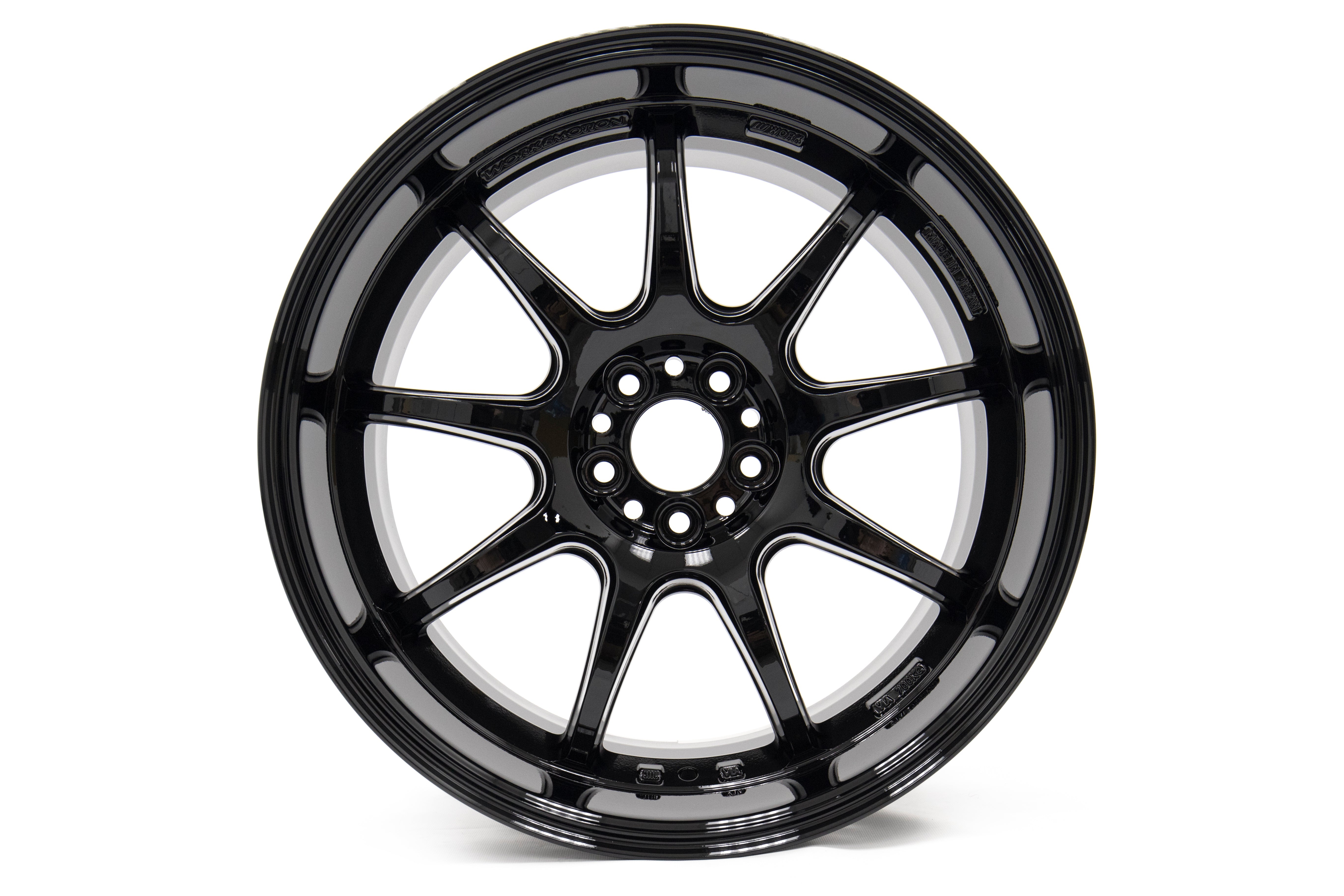 Work Wheels Emotion D9R Black (65mm Rim Depth) 18x9.5 +38 5x100 (Sold As Pair) - 2013-2024 Subaru BRZ / Scion FR-S / Toyota GR86 / 2014-2018 Subaru Forester
